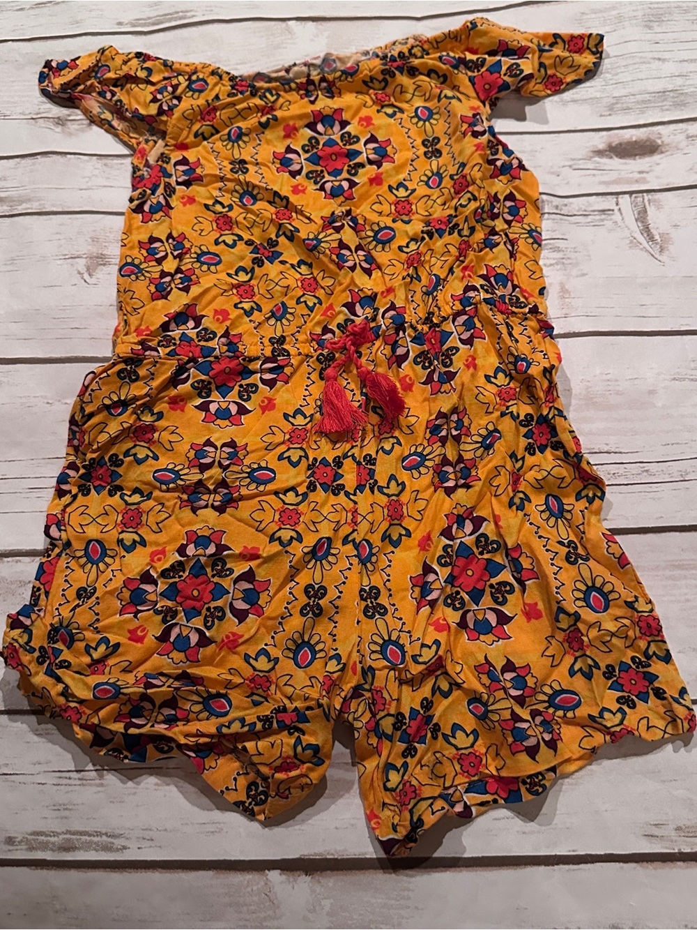 Beebay floral orange romper